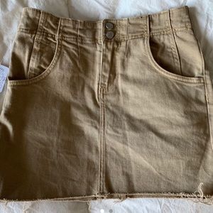 Free people Kaki skirt New